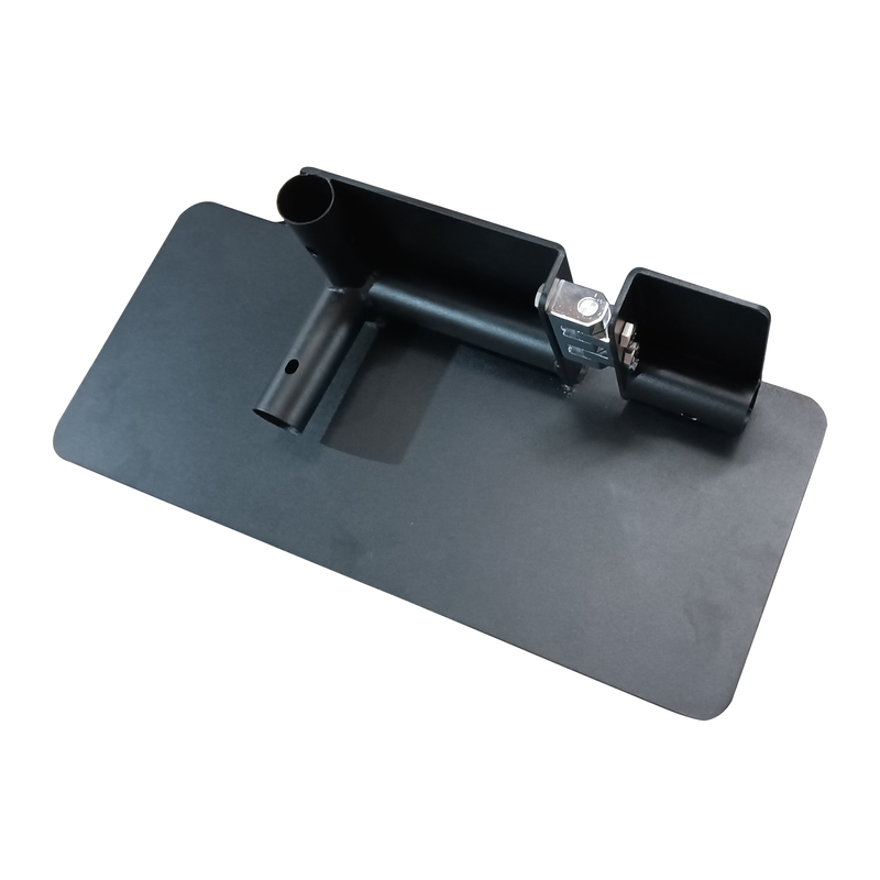 Impact Sports Foldable Golf Simulator Enclosure hinged steel base plate.