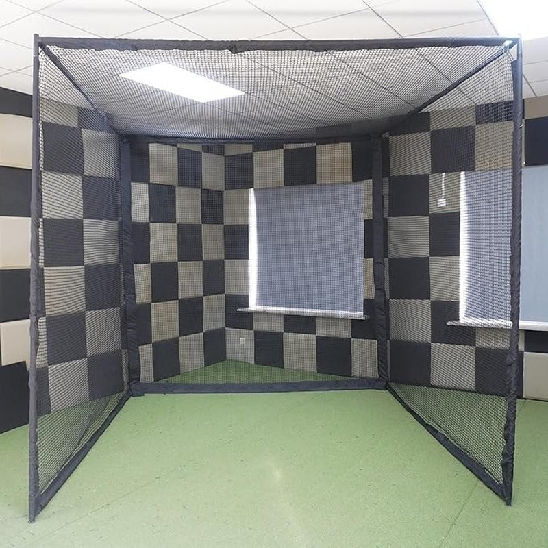 Impact Sports Golf Cage Practice Enclosure installed in an indoor practice space.