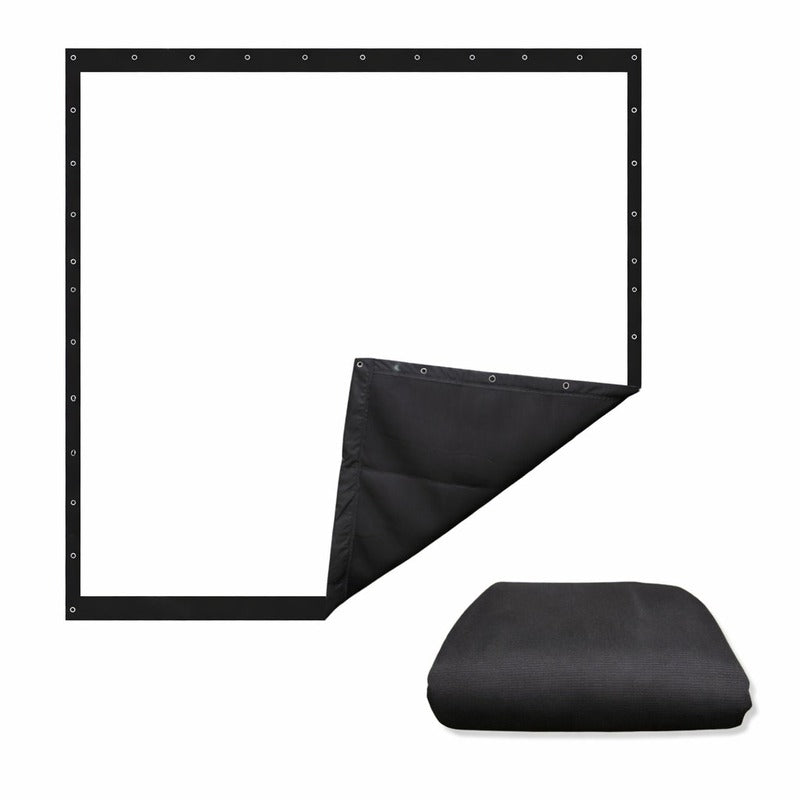 Impact Sports Premium Blackout Golf Impact Screen white front face folded back to show the black blackout backing layer.