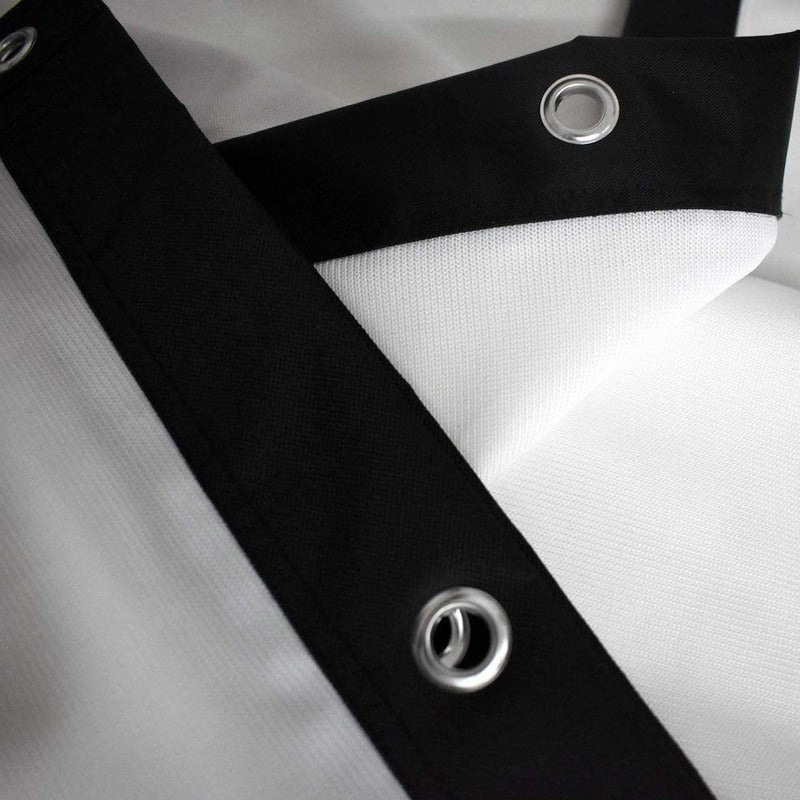 Impact Sports Standard Golf Impact Screen close-up of the reinforced black border and metal grommet.