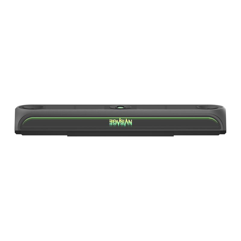 NVISAGE N2 Launch Monitor front view with green light strip.