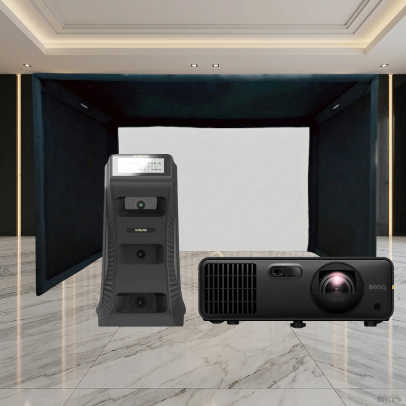 NVISAGE NEO-E Launch Monitor SIGPRO Commercial Golf Simulator Enclosure Projector Package