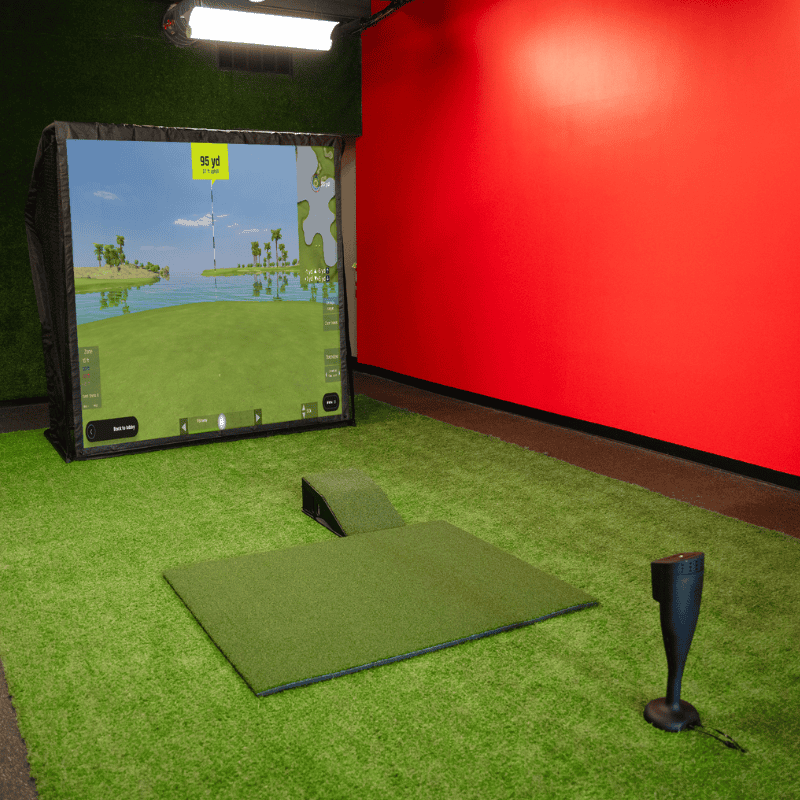 OptiShot Nova Series Golf In A Box 3 Simulator 5x4 mat with terrashield.