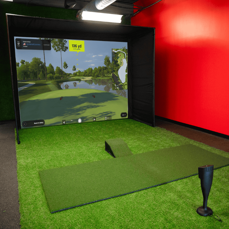 OptiShot Nova Series Golf In A Box 4 Simulator 10x4 mat with terrashield.