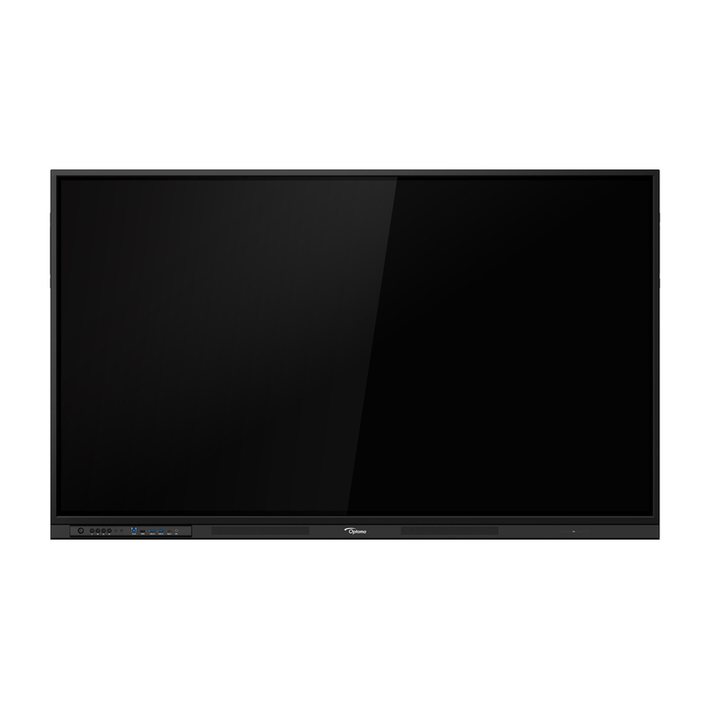 Optoma Creative Touch 3653RK 65" 4K UHD Interactive Touchscreen Display display off front view.