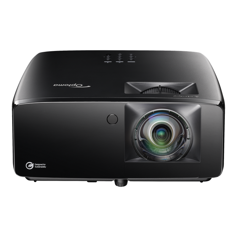 Optoma GT3900UHD 4000-Lumens 4K UHD Short Throw Golf Simulator Projector front view.