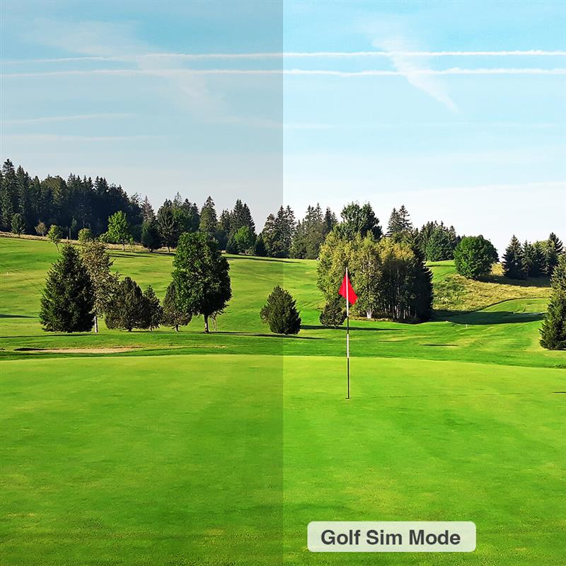 Optoma ZK431ST-B 4100-Lumens 4K UHD Short Throw Golf Simulator Projector Golf Sim color mode.