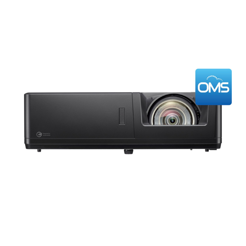 Optoma ZU507TST 5000-Lumens WUXGA Short Throw Golf Simulator Projector front view OMS.