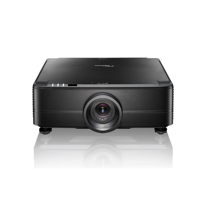 Optoma ZU725TST 7200-Lumens WUXGA Short Throw Golf Simulator Projector slight overhead view.