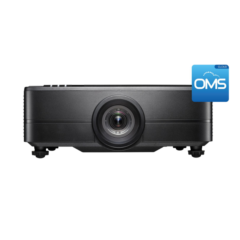 Optoma ZU820TST 8200 Lumens WUXGA Short Throw Golf Simulator Projector front view.