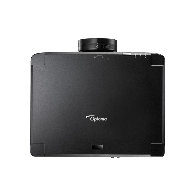 Optoma ZU920TST 9800 Lumens WUXGA Short Throw Golf Simulator Projector top view.