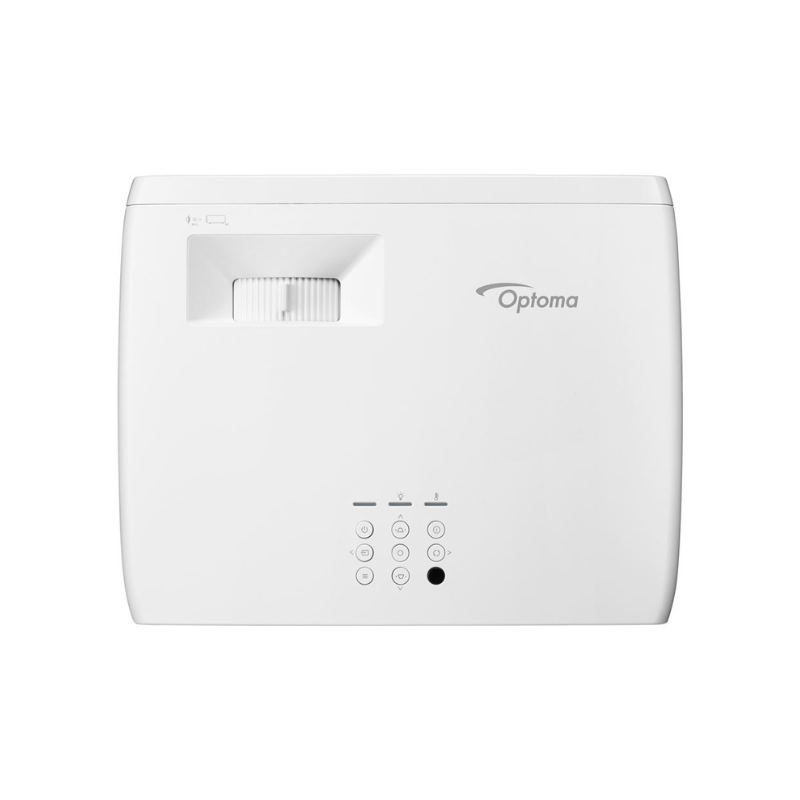 Optoma ZW350ST WXGA 3600 Lumens Short Throw Golf Simulator Projector overhead view.