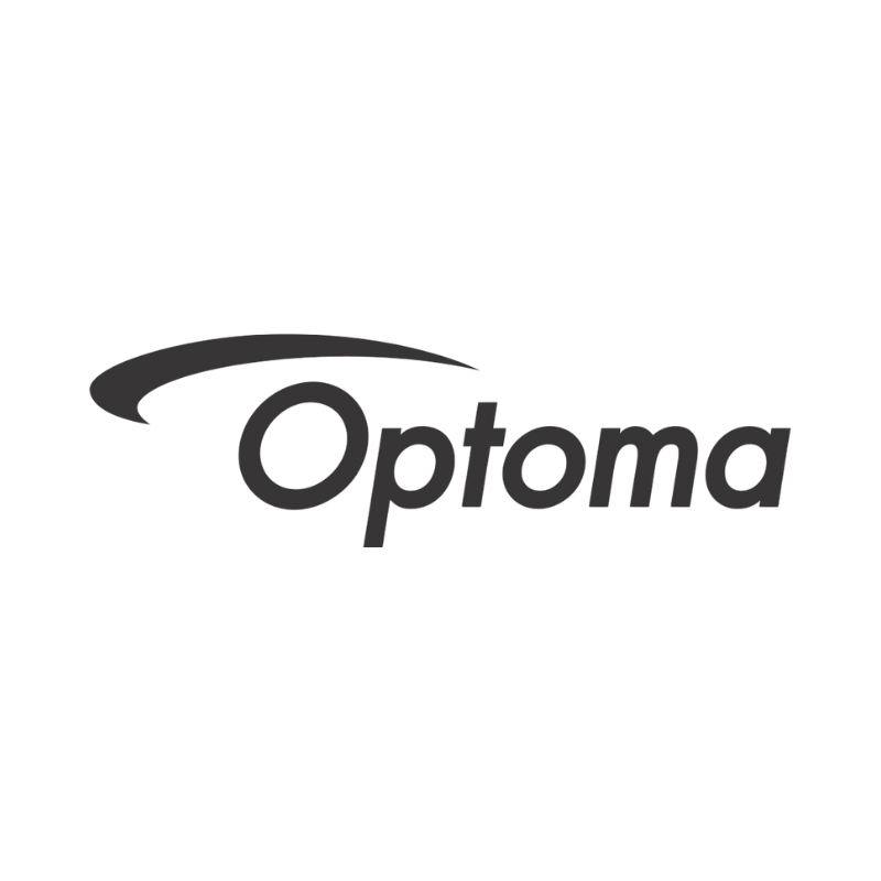 Optoma black logo.
