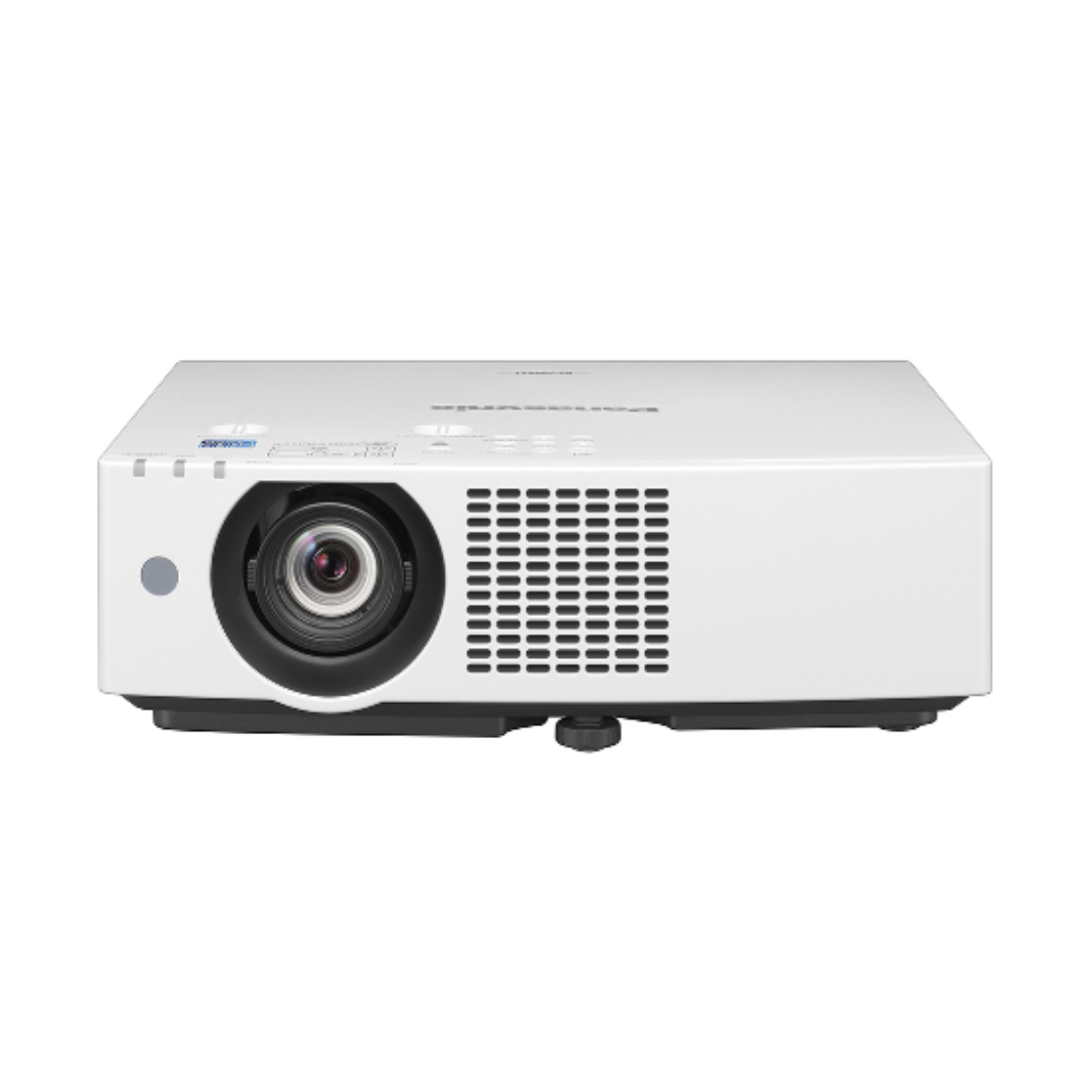 Panasonic PT-VMZ51SU7 5200-Lumen WUXGA Normal Throw Golf Simulator Projector front view.