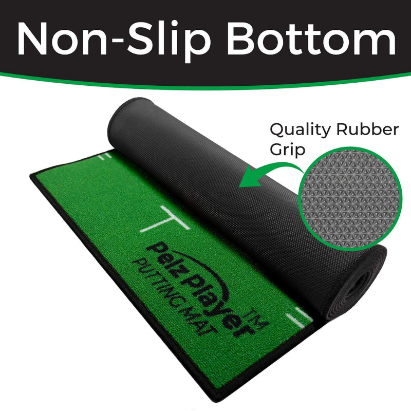 Pelz Player Putting Mat with non-slip bottom.