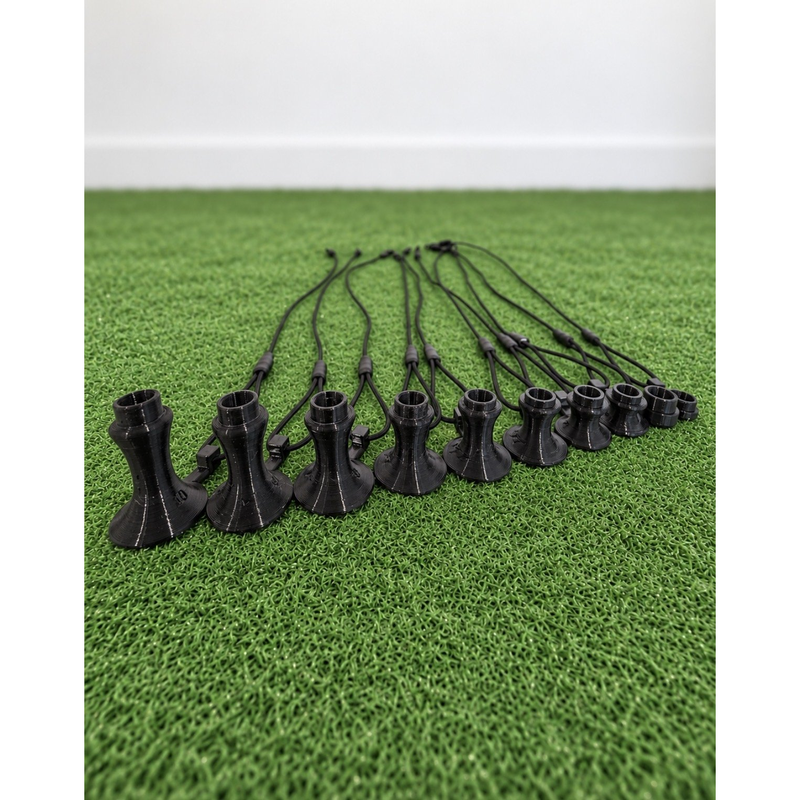 RadTee 4X Anchor Core System black tethered tees.