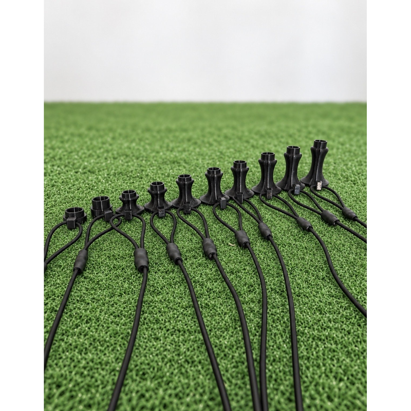 RadTee Anchor Tee and Tether 5-Pack tethered tees with shock cord.