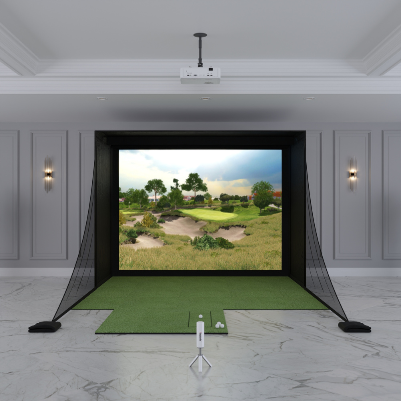 Rapsodo MLM2PRO DIY Golf Simulator Package with 8x10.5 DIY Enclosure.