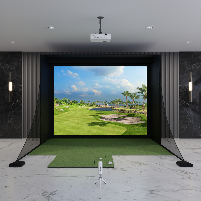 Rapsodo MLM2PRO DIY Golf Simulator Package with 9x12 DIY Enclosure.