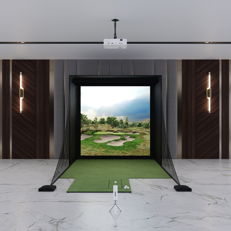 Rapsodo MLM2PRO DIY Golf Simulator Package with 8x8 DIY Enclosure.