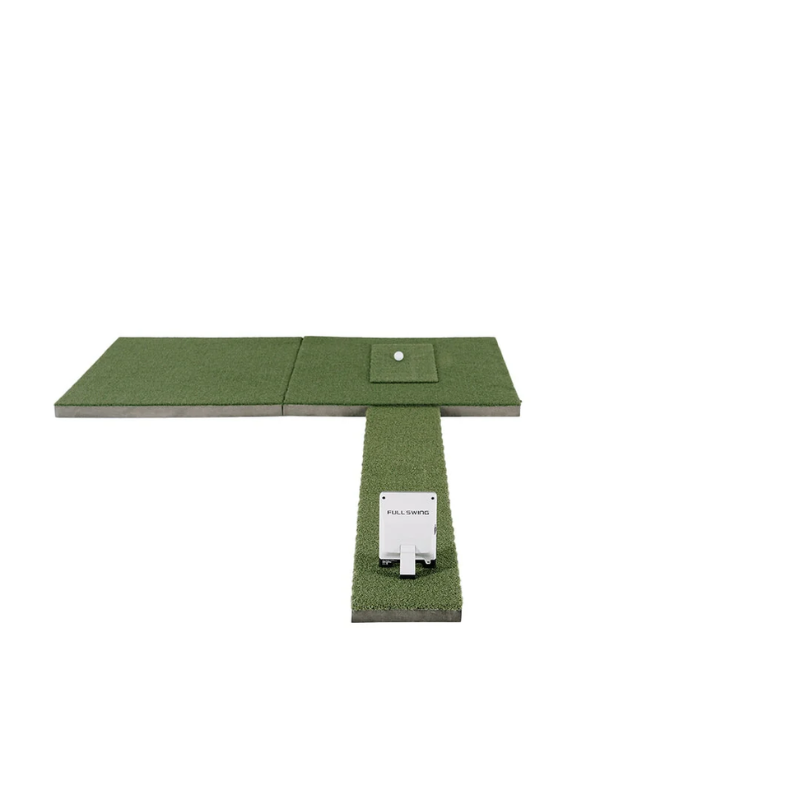 SIG Rear Golf Mat Extension with SIGPRO Softy 4&#39; x 7&#39; Golf Mat and Full Swing KIT Launch Monitor.