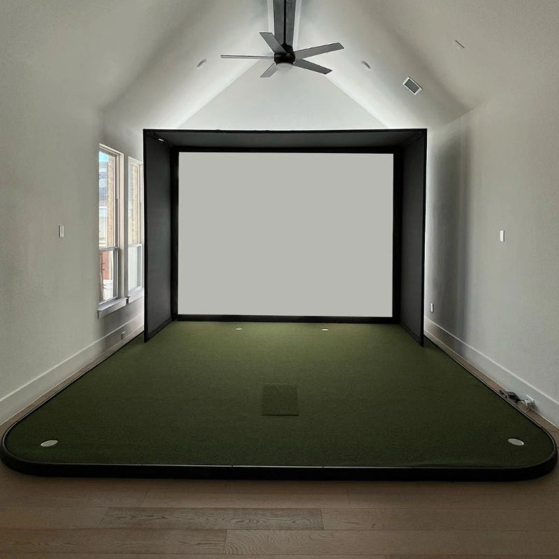 SIGPRO Golf Simulator Flooring front view setup.