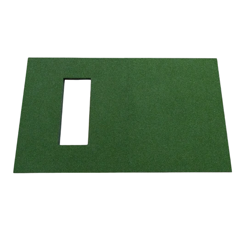 SIGPRO Softy 4 x 7 Golf Mat centered top view.
