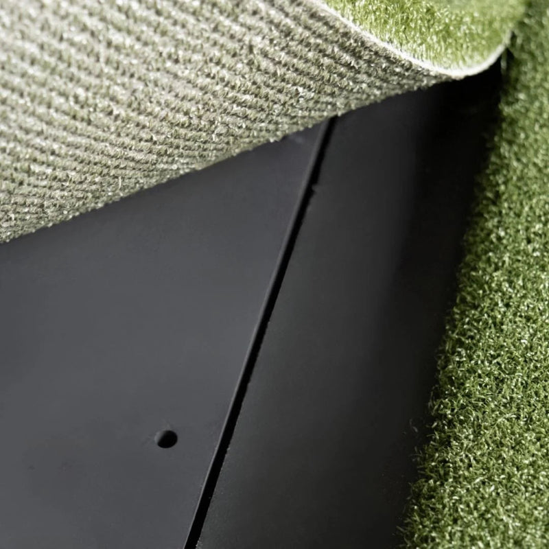 SIGPRO Super Softy 4 x 6 Single Sided Golf Mat peeled.