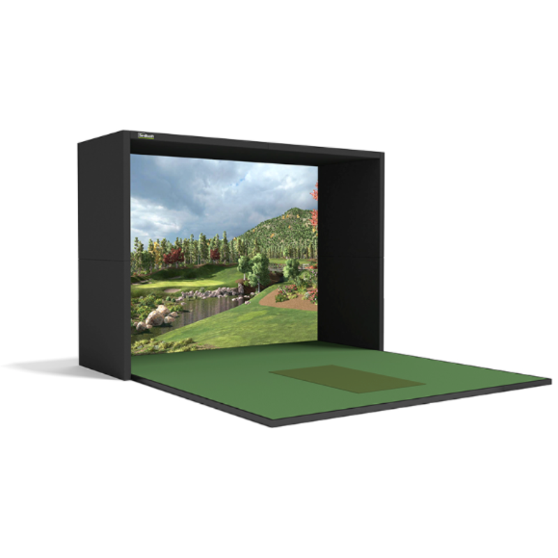 SimBooth 1 Golf Simulator Enclosure with Standard Walls.