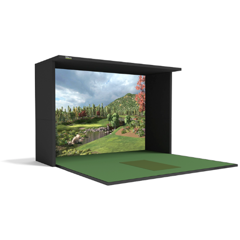 SimBooth 2 Golf Simulator Enclosure with Standard Walls.