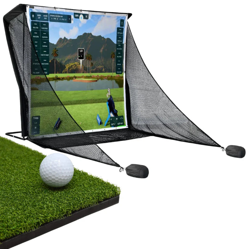 SimSpace Deluxe Practice Net and screen standard mat.