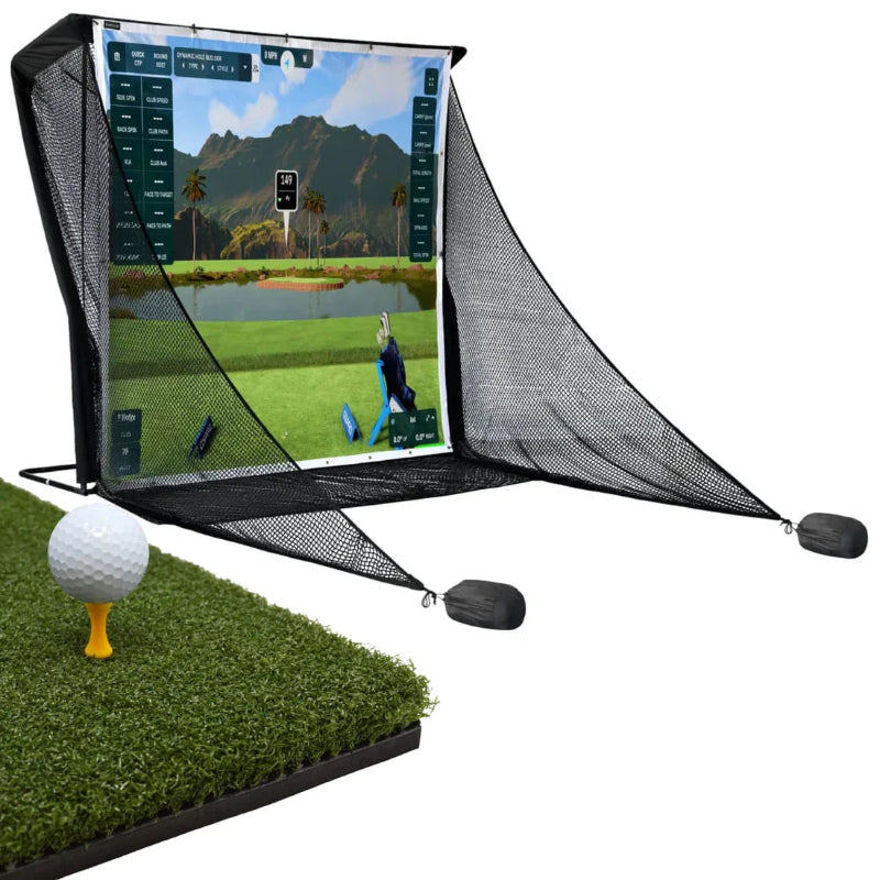 SimSpace Deluxe Practice Net and screen tee turf.