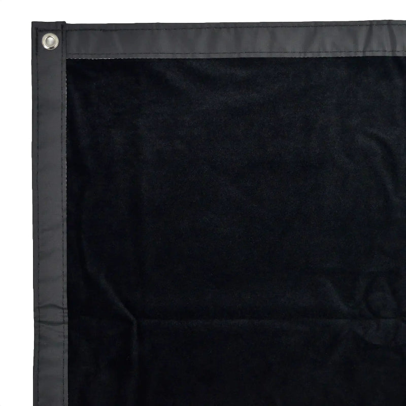 SimSpace Golf Simulator Blackout Screen corner view.