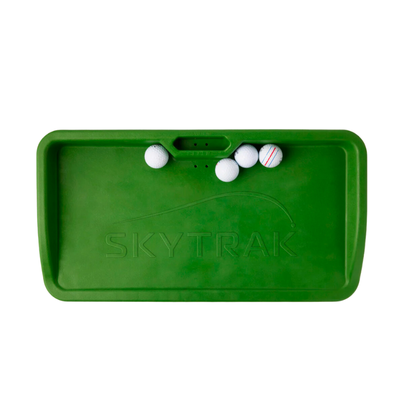 SkyTrak Ball Tray top view with golf balls.