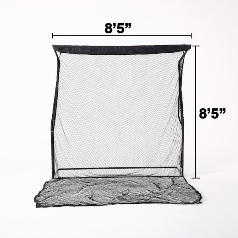 SkyTrak Golf Return Net with dimensions.