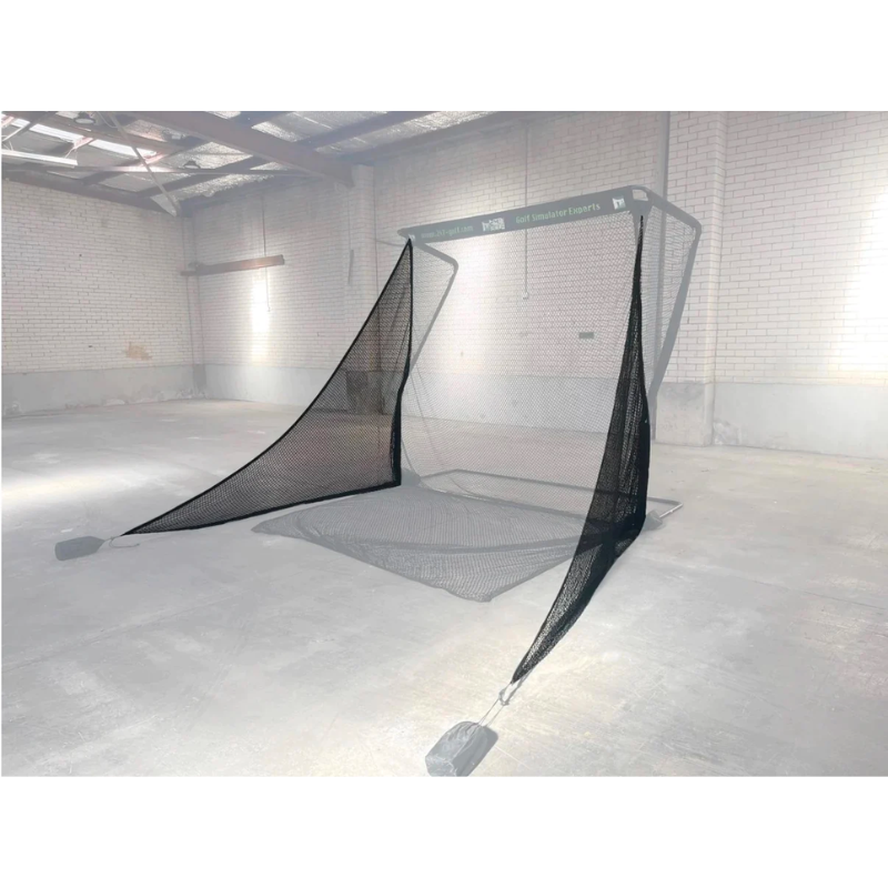 SkyTrak Golf Return Side Net Pair side view.