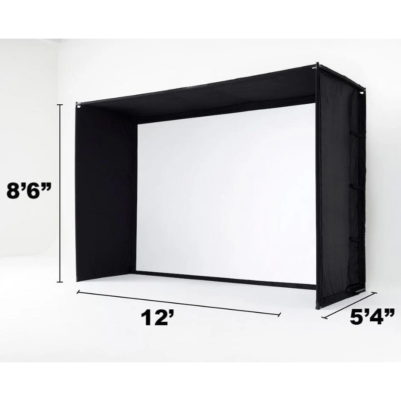 SkyTrak Golf Simulator Studio Enclosure Package 12 feet width.