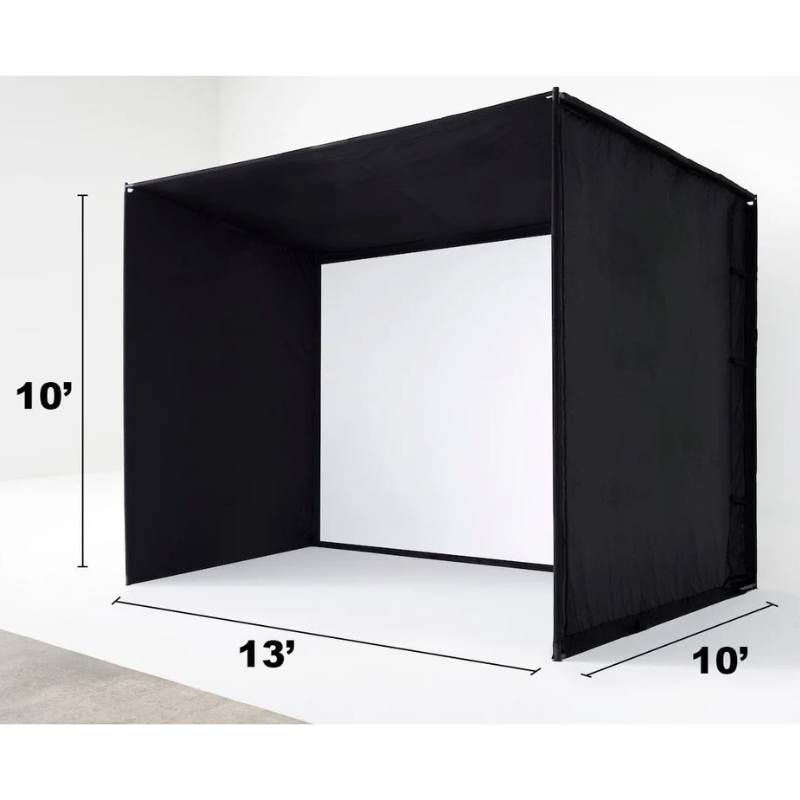 SkyTrak Golf Simulator Studio Enclosure Package 13 feet width.