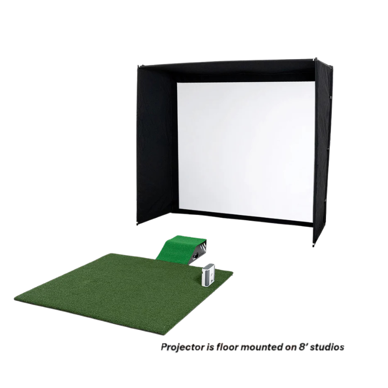 SkyTrak+ Golf Simulator Studio Package Standard complete package with mount.