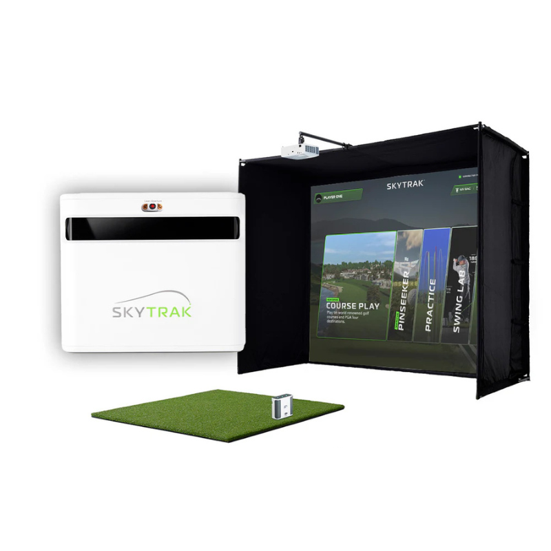 SkyTrak+ Golf Simulator Studio Package Standard complete package.