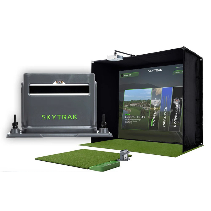 SkyTrak+ Golf Simulator Studio Package Ultimate complete package.