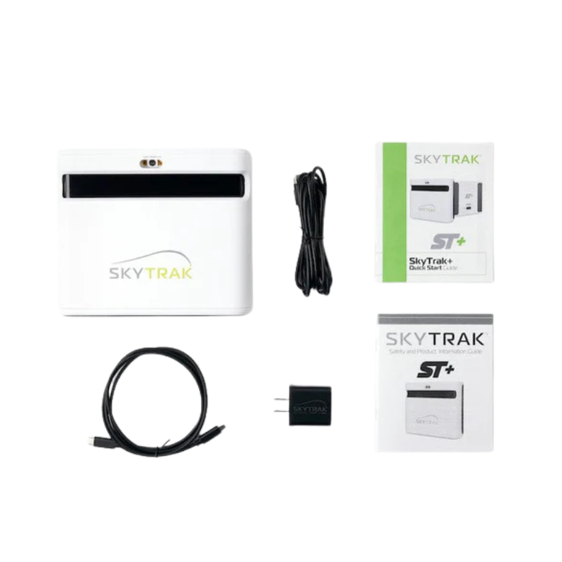 SkyTrak+ Golf Simulator Studio Package launch monitor kit.
