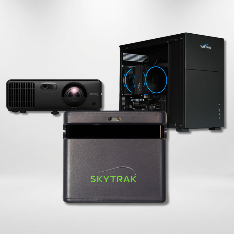 SkyTrak ST MAX Launch Monitor Projector Golf Simulator Computer Package.