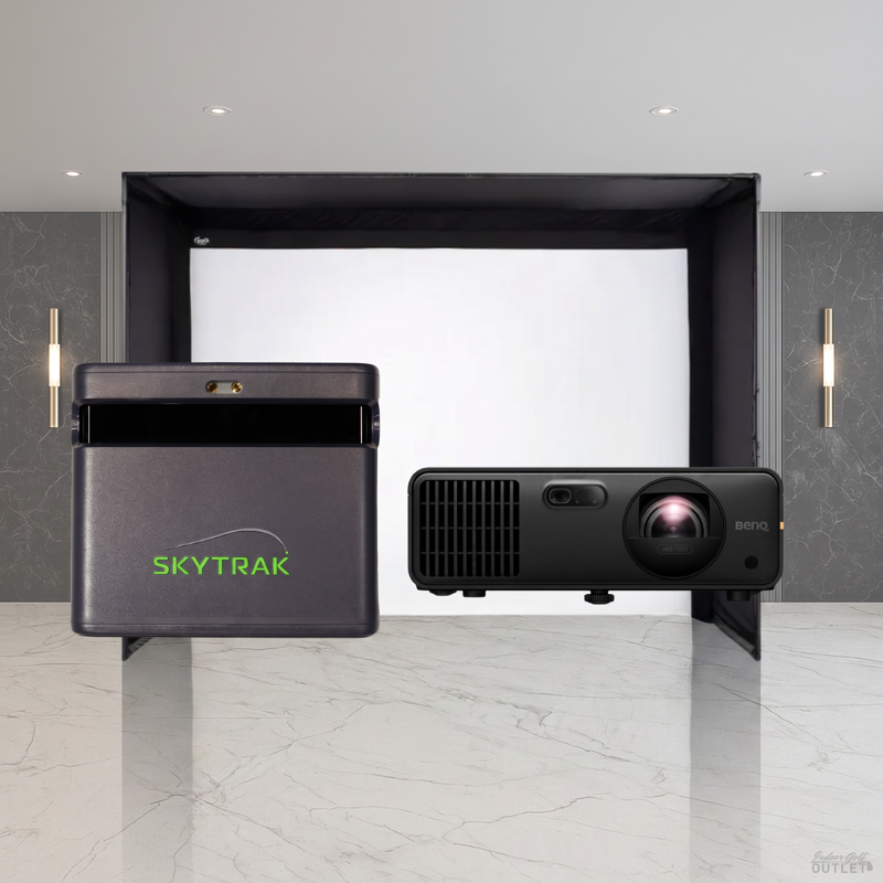 SkyTrak ST MAX Carl's Place DIY Golf Simulator Enclosure Projector Package.