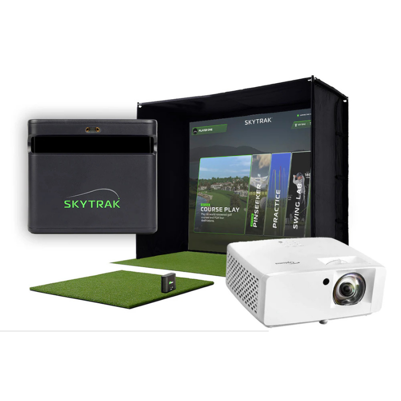 SkyTrak ST Max Golf Simulator Studio Package Premium Package.