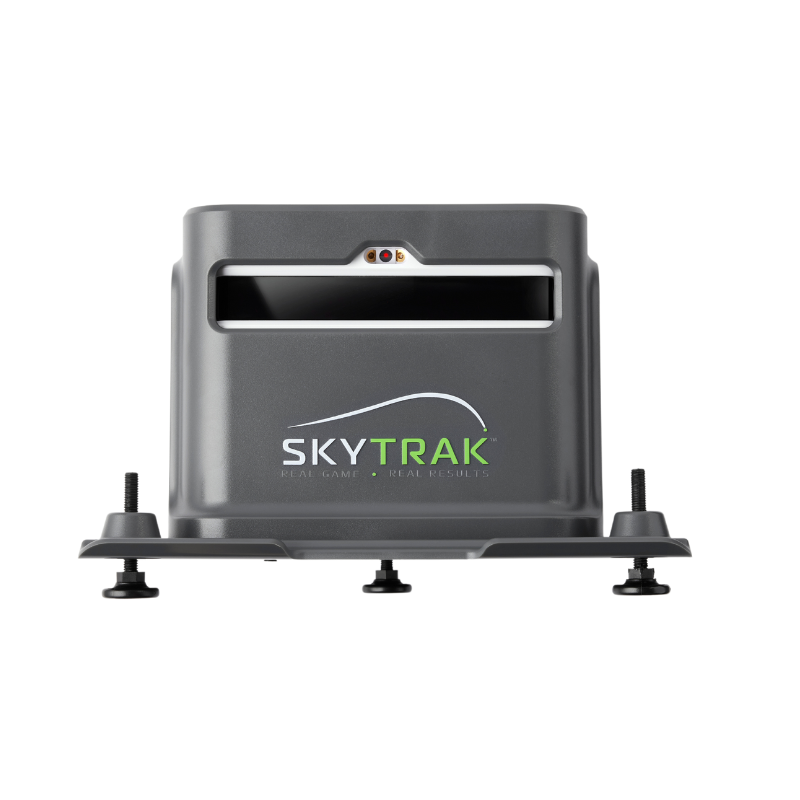SkyTrak+ Launch Monitor with Protective Case front view.
