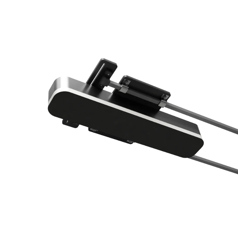 Sliding Track Mount for Overhead Golf Launch Monitors bottom view.