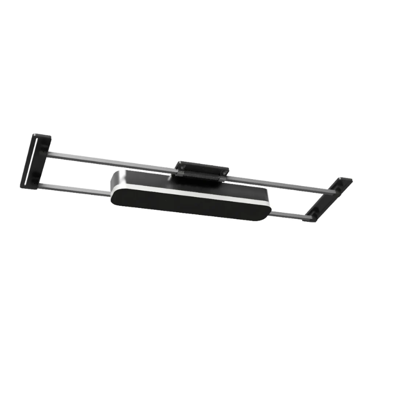 Sliding Track Mount for Overhead Golf Launch Monitors front view.