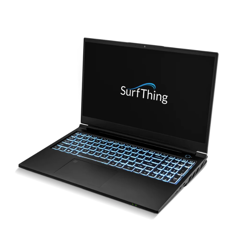 SurfThing M2 Golf Simulator Laptop right side view.