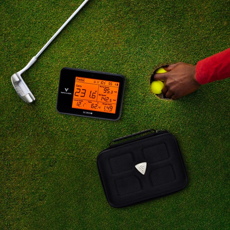 Swing Caddie SC300 SC300i Pouch lifestyle view.